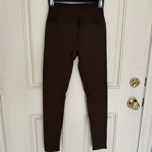 Alo yoga mindful movement ribbed brown leggings